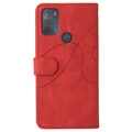 Étui Portefeuille Motorola Moto G50 Bi-Color Series - Rouge