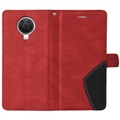 Étui Portefeuille Nokia G10/G20 Bi-Color Series - Rouge