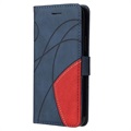 Étui Portefeuille Samsung Galaxy A52 5G, Galaxy A52s Bi-Color Series - Bleu
