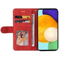 Étui Portefeuille Samsung Galaxy A52 5G, Galaxy A52s Bi-Color Series - Rouge