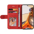 Étui Portefeuille Xiaomi 11T/11T Pro Série Bi-Color - Rouge