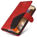 Étui Portefeuille Xiaomi 11T/11T Pro Série Bi-Color - Rouge