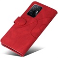 Étui Portefeuille Xiaomi 11T/11T Pro Série Bi-Color - Rouge