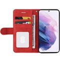 Étui Portefeuille Samsung Galaxy S21 5G Bi-Color Series - Rouge