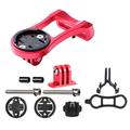 Support d'ordinateur de vélo Support de chronomètre pour Garmin/Bryton/Cateye/GoPro - Rouge