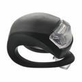 Lampe de vélo avant et arrière en silicone Lampe de vélo à LED polyvalente Lampe frontale résistante à l'eau Lampe arrière pour la sécurité des cyclistes - Noir