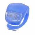 Lampe de vélo avant et arrière en silicone Lampe de vélo LED polyvalente Lampe frontale résistante à l'eau Lampe arrière pour la sécurité des cyclistes - Bleu