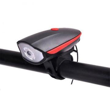 Lampe de vélo 3 Modes USB Rechargeable 250LM LED Lampe de vélo Lampe de poche Accessoires de vélo - Rouge