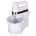 Blaupunkt HMM601 Hand Mixer with Rotating Bowl - 500W - White