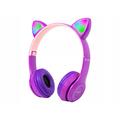 Casque sans fil Blow LED Ears pour enfants avec Bluetooth 5.0 - Violet