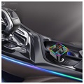 Émetteur FM Bluetooth / Chargeur Voiture Rapide BT22 avec 2x USB - Noir