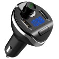 Émetteur FM Bluetooth avec Chargeur Voiture Double USB T20 - Noir