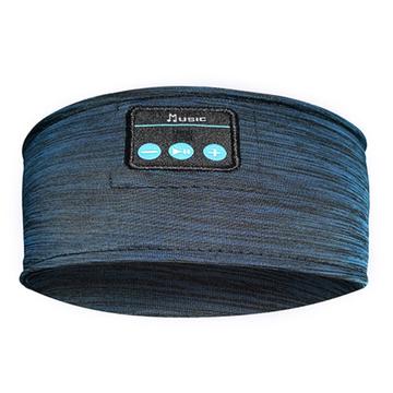 Bandeau Bluetooth sans fil pour écouter de la musique pendant le sommeil Écouteurs pour dormir Haut-parleur stéréo HD pour dormir, s\'entraîner, faire du jogging, faire du yoga - Bleu