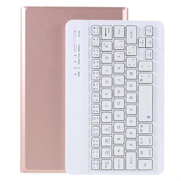 Étui Samsung Galaxy Tab A7 Lite avec Clavier Bluetooth - Rose Doré