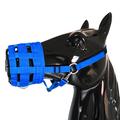 Muselière respirante pour chevaux - Taille M - Bleu