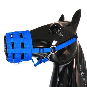 Muselière respirante pour chevaux - Taille M - Bleu