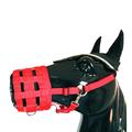 Muselière respirante pour chevaux - Taille M - Rouge