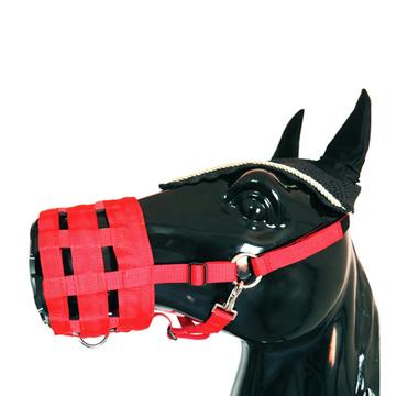 Muselière respirante pour chevaux - Taille M - Rouge