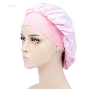 Bonnet de nuit en satin de soie respirant pour les cheveux