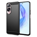 Coque Honor 90 Lite/X50i en TPU Brossé - Fibre de Carbone