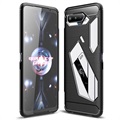 Asus ROG Phone 5 Brushed TPU Case - Carbon Fiber - Black