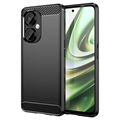 Coque OnePlus Nord CE 3 Lite/N30 en TPU Brossé - Fibre de Carbone - Noire