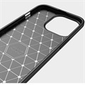 Coque iPhone 13 Pro en TPU Brossé - Fibre de Carbone - Noire