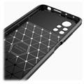 Coque Xiaomi Poco X4 Pro 5G en TPU Brossé - Fibre de Carbone - Noire