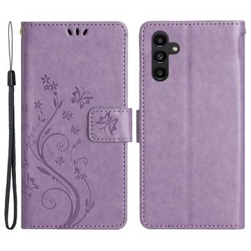 Étui Portefeuille Samsung Galaxy A54 5G - Série Butterfly - Violet