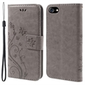 Étui Portefeuille iPhone 7/8/SE (2020)/SE (2022) - Série Butterfly - Gris