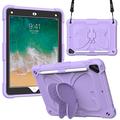 Butterfly Shape Kickstand PC + Silicone Tablet Case Cover with Shoulder Strap pour iPad 9.7-inch (2018)/(2017)/iPad Air 2