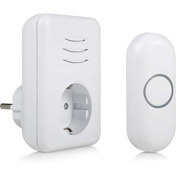 Byron DBY-22313 Sonnette de porte sans fil - Prise EU - Blanc