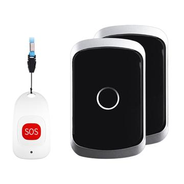 Alarme de surveillance des personnes âgées C20 - 1 bouton d\'appel, 2 récepteurs