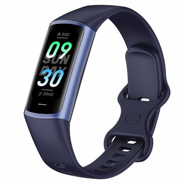 C68 1.1" Smart Bracelet Slim Fitness Watch with Heart Rate Health Monitoring - Bleu