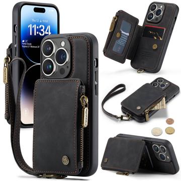 Coque Hybride iPhone 14 Pro Max Caseme C20 Zipper Pocket