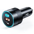 Chargeur Voiture Rapide Choetech TC0011 avec 2x USB-C, USB-A - QC3.0, PD3.0 - 130W