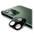 Protecteur d'Objectif iPhone 11 Pro/11 Pro Max en Métal & Verre Trempé - Noir
