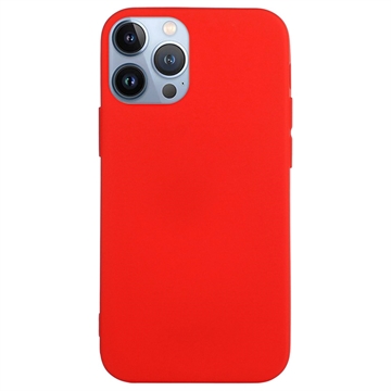 Coque iPhone 14 Pro en TPU - Série Candy Color - Rouge