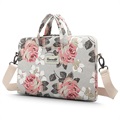 Sac pour Ordinateur Portable Canvaslife - 13-14" - Fleurs Blanches