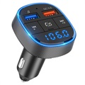 Chargeur Voiture & Émetteur FM Bluetooth BC57 - Noir