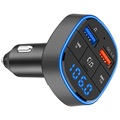 Chargeur Voiture & Émetteur FM Bluetooth BC57 - Noir