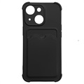 Coque iPhone 13 Mini en Silicone - Série Card Armor - Noire