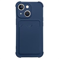 Coque iPhone 13 en Silicone - Série Card Armor - Bleu Marine