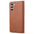 Étui Portefeuille Samsung Galaxy S21 FE 5G - Serie Card Set - Marron