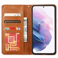Étui Portefeuille Samsung Galaxy S21 FE 5G - Serie Card Set - Marron