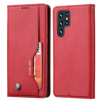 Étui Portefeuille Samsung Galaxy S24 Ultra - Série Card Set - Rouge