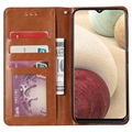 Étui Portefeuille Samsung Galaxy A22 4G - Série Card Set - Marron