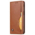 Étui Portefeuille Samsung Galaxy J6+ - Série Card Set - Marron