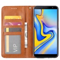 Étui Portefeuille Samsung Galaxy J6+ - Série Card Set - Marron