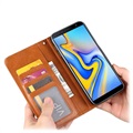 Étui Portefeuille Samsung Galaxy J6+ - Série Card Set - Marron